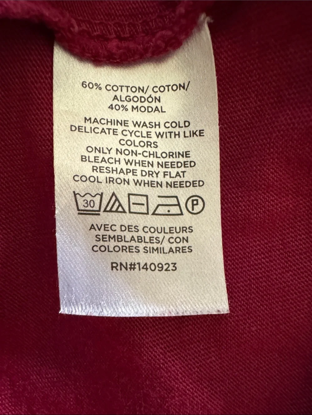 LOFT Short Sleeve Crewneck Tee in Deep Berry